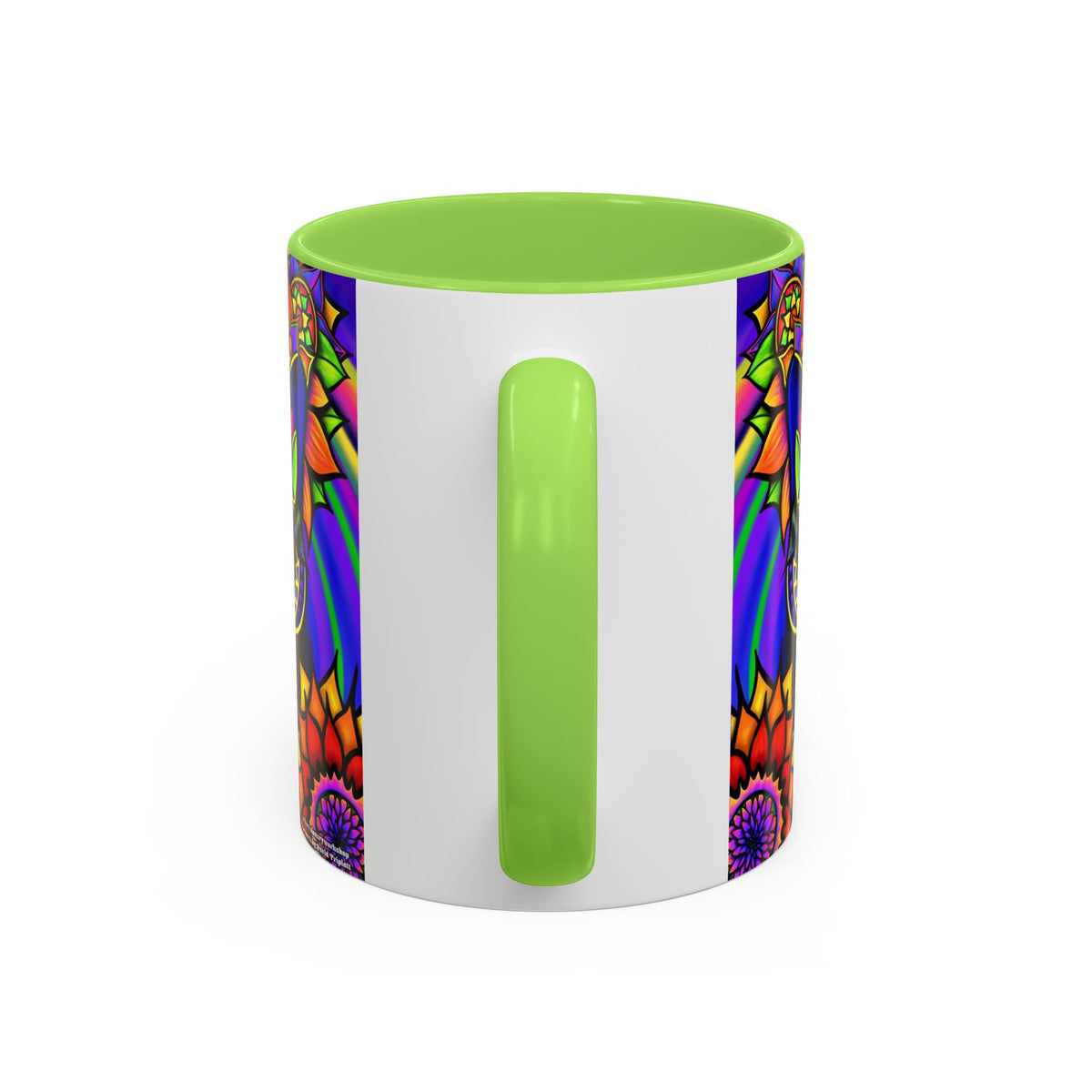 Psychedelic Cat Mug - Psychedelic Art Cup, Vibrant Coffee Mug, Unique Gift for Cat Lovers, Fun Home Decor, 11oz & 15oz Options