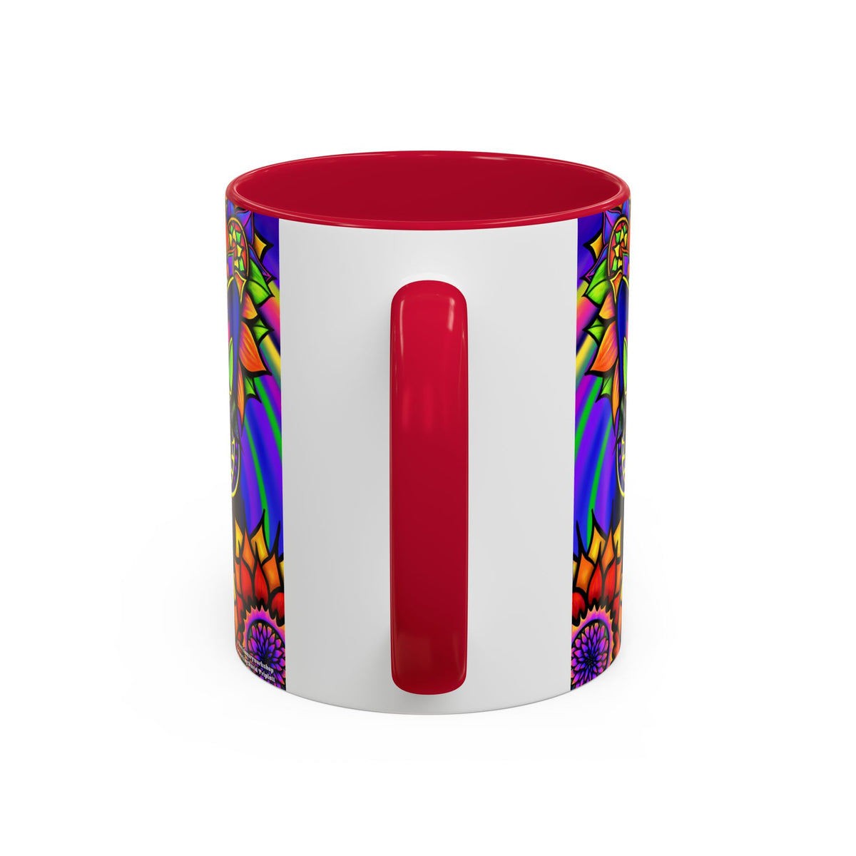 Psychedelic Cat Mug - Psychedelic Art Cup, Vibrant Coffee Mug, Unique Gift for Cat Lovers, Fun Home Decor, 11oz & 15oz Options