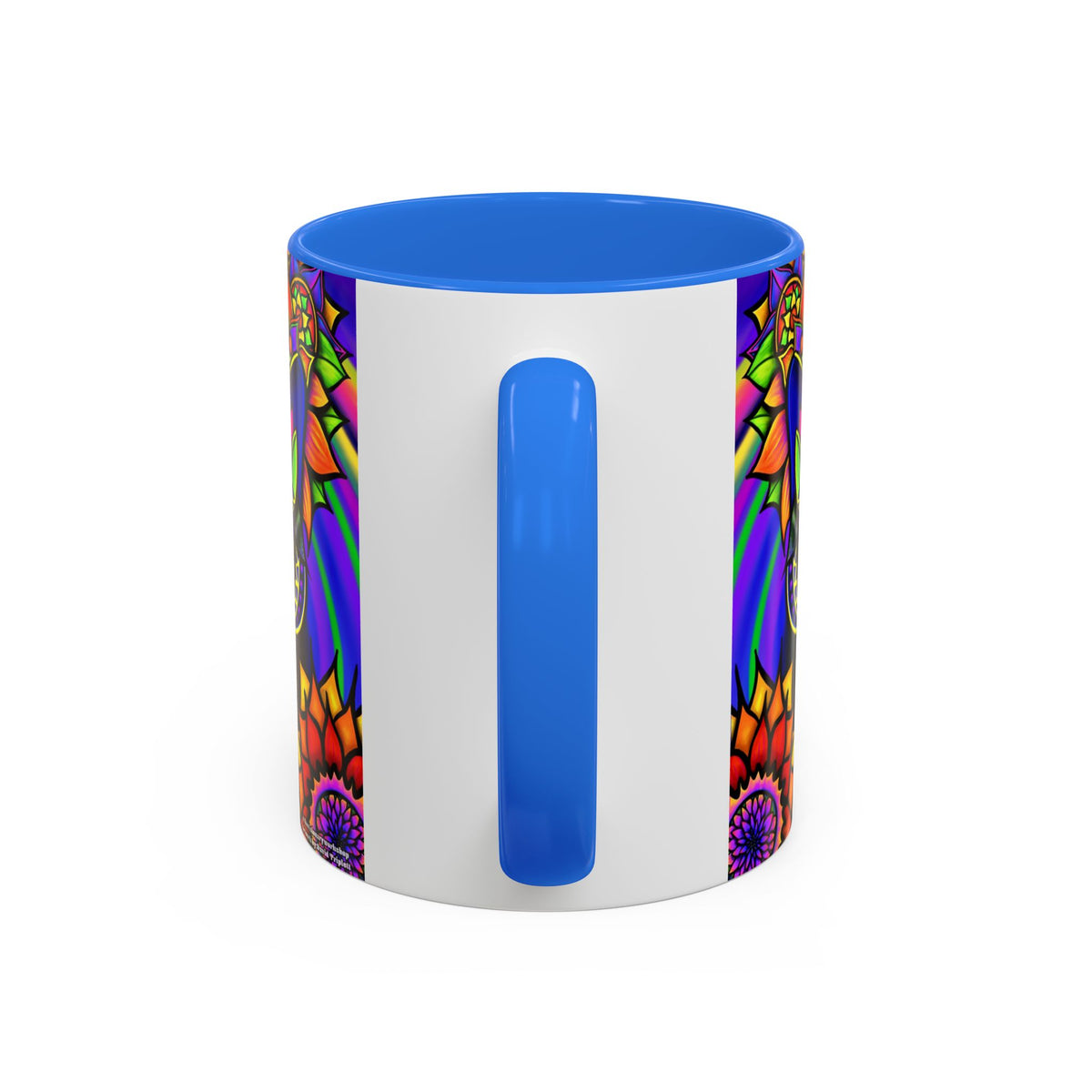 Psychedelic Cat Mug - Psychedelic Art Cup, Vibrant Coffee Mug, Unique Gift for Cat Lovers, Fun Home Decor, 11oz & 15oz Options