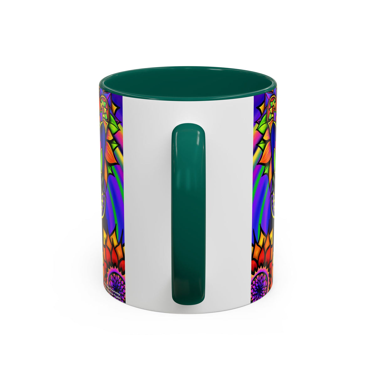 Psychedelic Cat Mug - Psychedelic Art Cup, Vibrant Coffee Mug, Unique Gift for Cat Lovers, Fun Home Decor, 11oz & 15oz Options