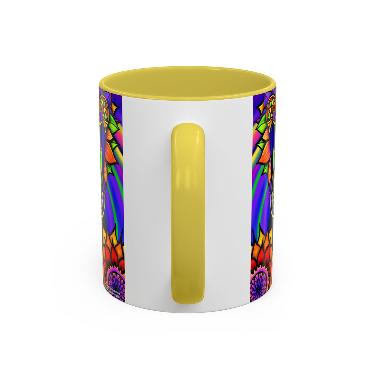Psychedelic Cat Mug - Psychedelic Art Cup, Vibrant Coffee Mug, Unique Gift for Cat Lovers, Fun Home Decor, 11oz & 15oz Options
