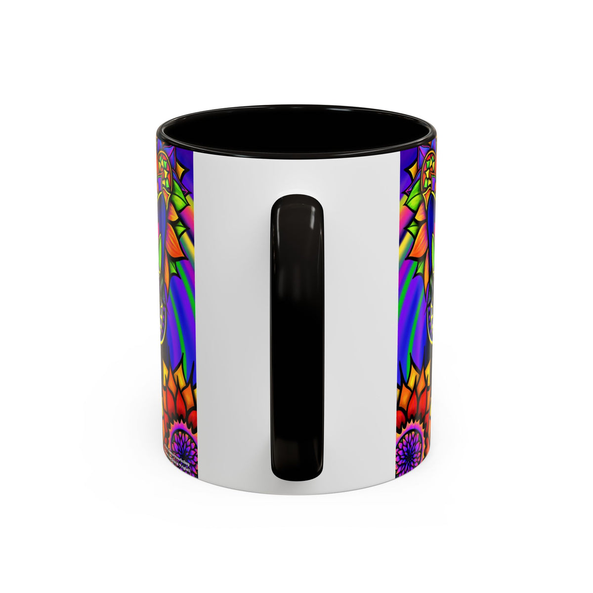 Psychedelic Cat Mug - Psychedelic Art Cup, Vibrant Coffee Mug, Unique Gift for Cat Lovers, Fun Home Decor, 11oz & 15oz Options
