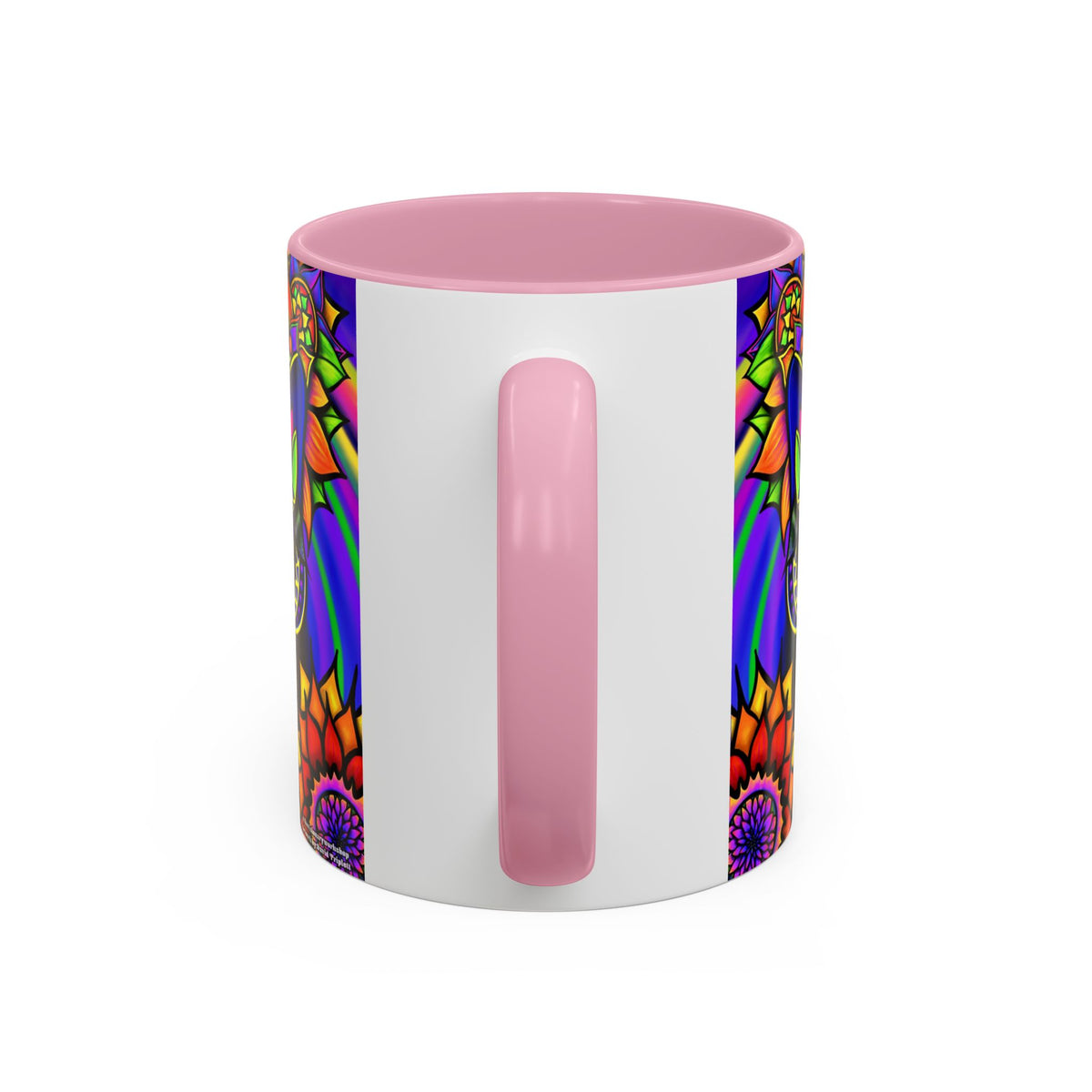 Psychedelic Cat Mug - Psychedelic Art Cup, Vibrant Coffee Mug, Unique Gift for Cat Lovers, Fun Home Decor, 11oz & 15oz Options