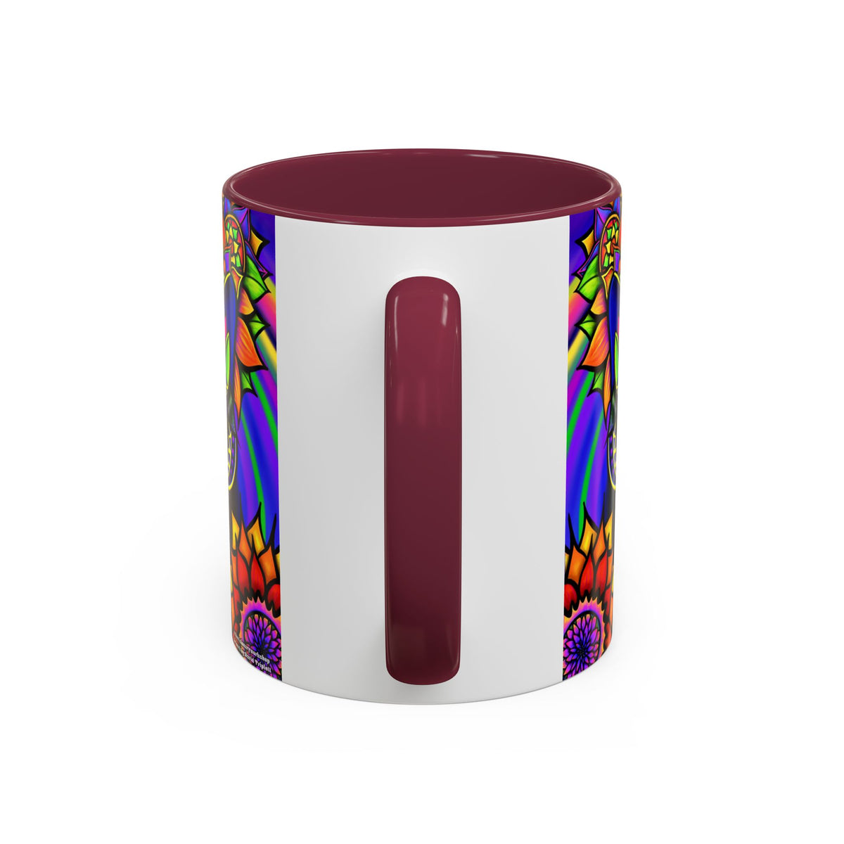 Psychedelic Cat Mug - Psychedelic Art Cup, Vibrant Coffee Mug, Unique Gift for Cat Lovers, Fun Home Decor, 11oz & 15oz Options